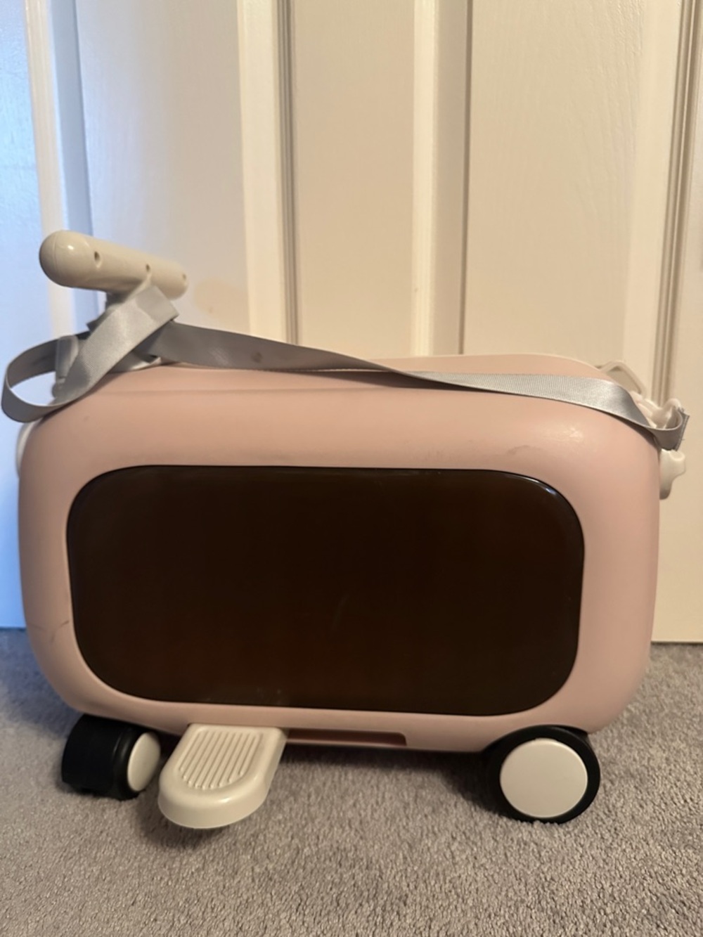 Kids Ride-On Suitcase Luggage Toy - Pink